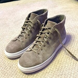 Vince. tan suede shoes